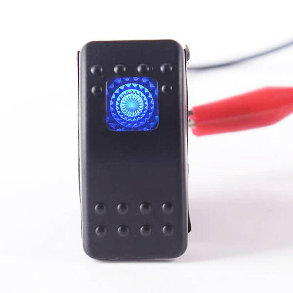 5 x Waterproof 12V 20A Rocker Switch LED Car Boat 5 Colors of Light