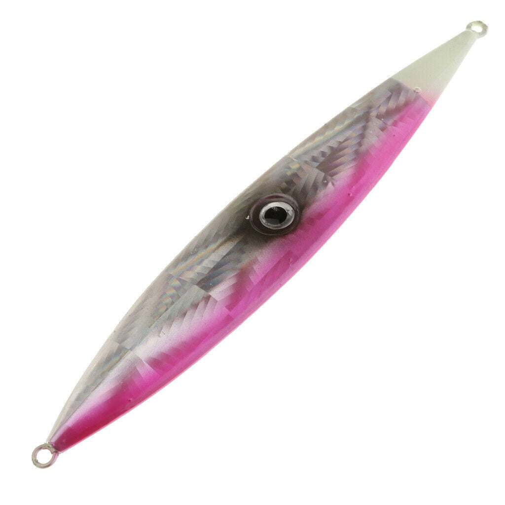 250g Heavy Fishing Lures Metal Bait Casting Lures Deep Spoon Bass Jig Purple