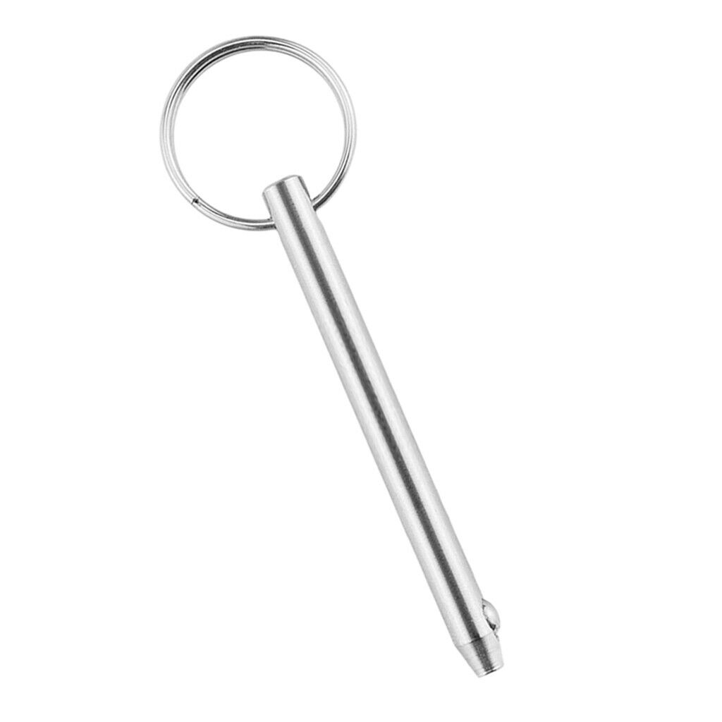 Stainless steel 6.3x95mm boat bimini top deck socket pin W ball lock pull ring
