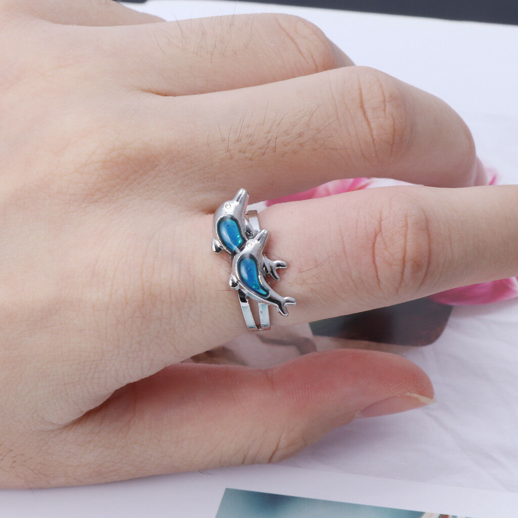 Jump Dolphin Color Change Mood Ring Feeling EmotionTemperature Rings Women