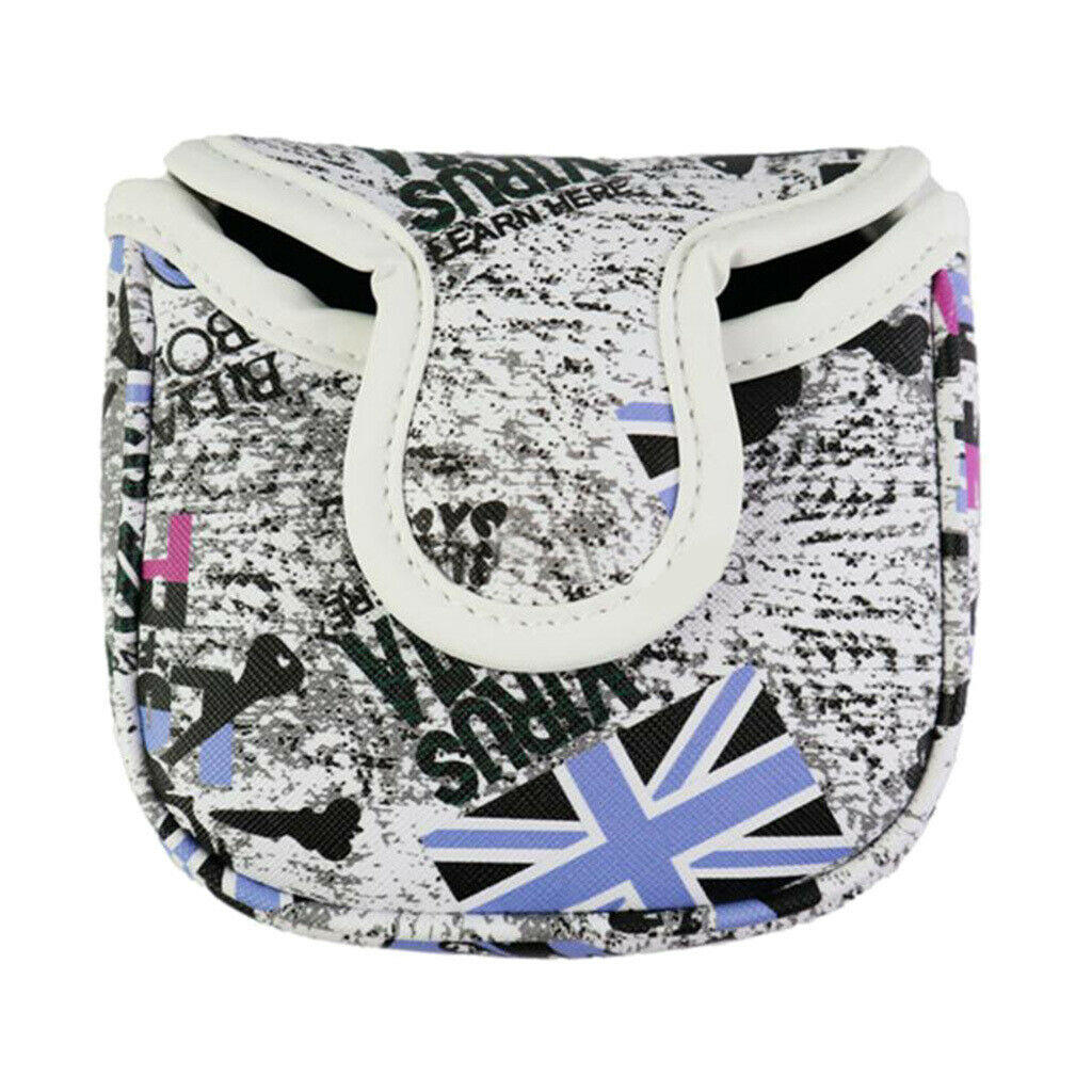 1pc Magnetic Square Golf Mallet Head Cover Headcover Retro Protector Stylish