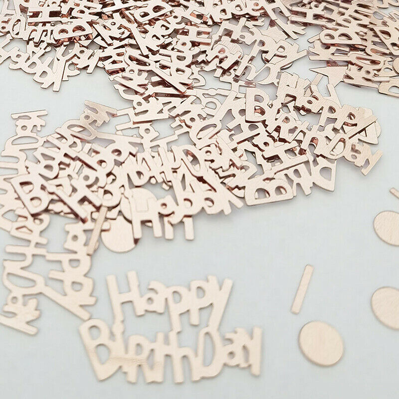 10g Birthday Decoration Sequins Birthday Party Supplies Confetti Rose GoldBDAU