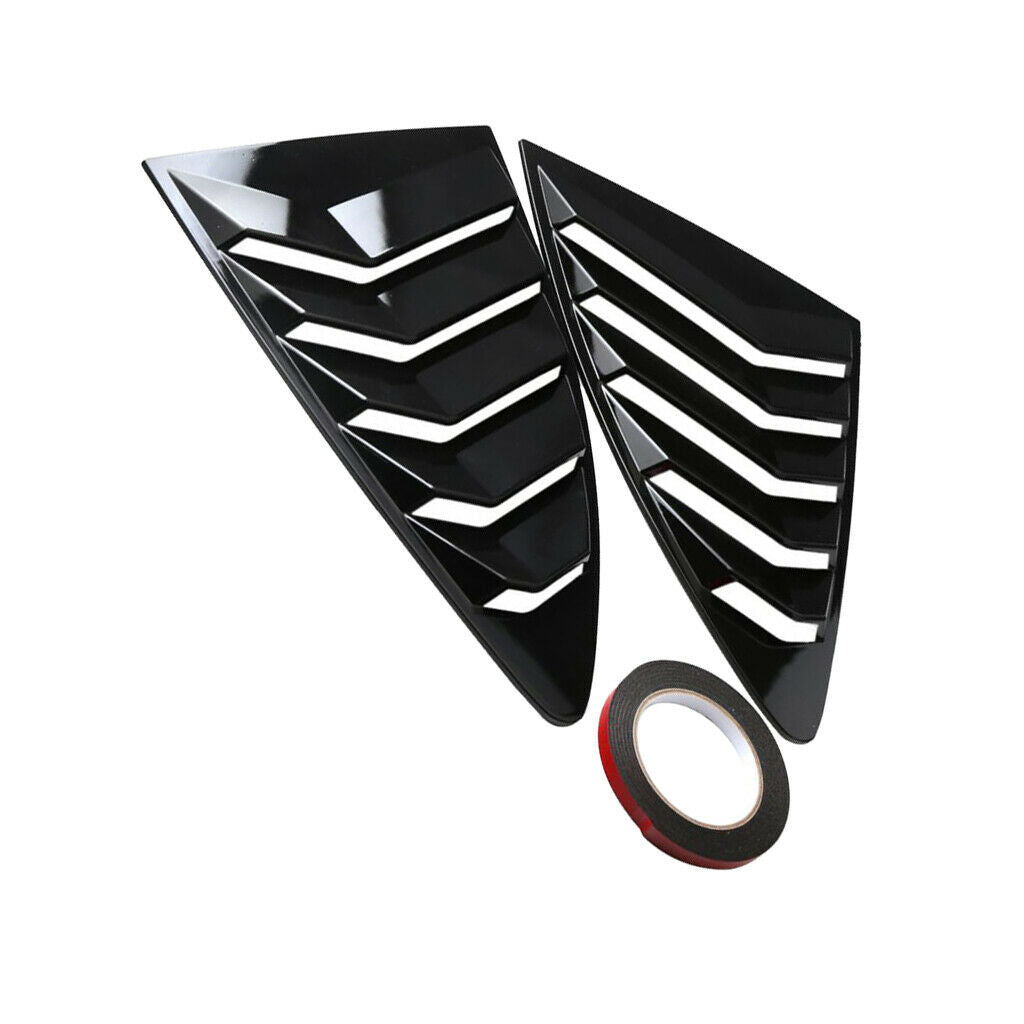 Pair Side Window Scoop Louvers Cover 5 Vent Trim For 2013-2018  BRZ