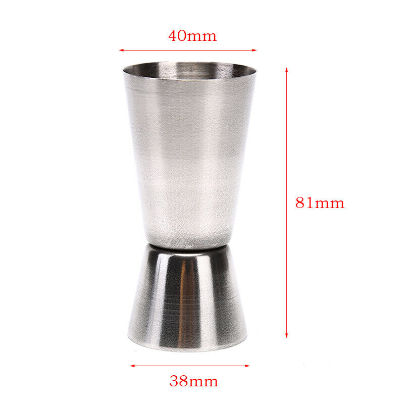 Double Sided Cocktail Liquor Bar Measuring Cups Stainless Steel Bar Jig IO.l8