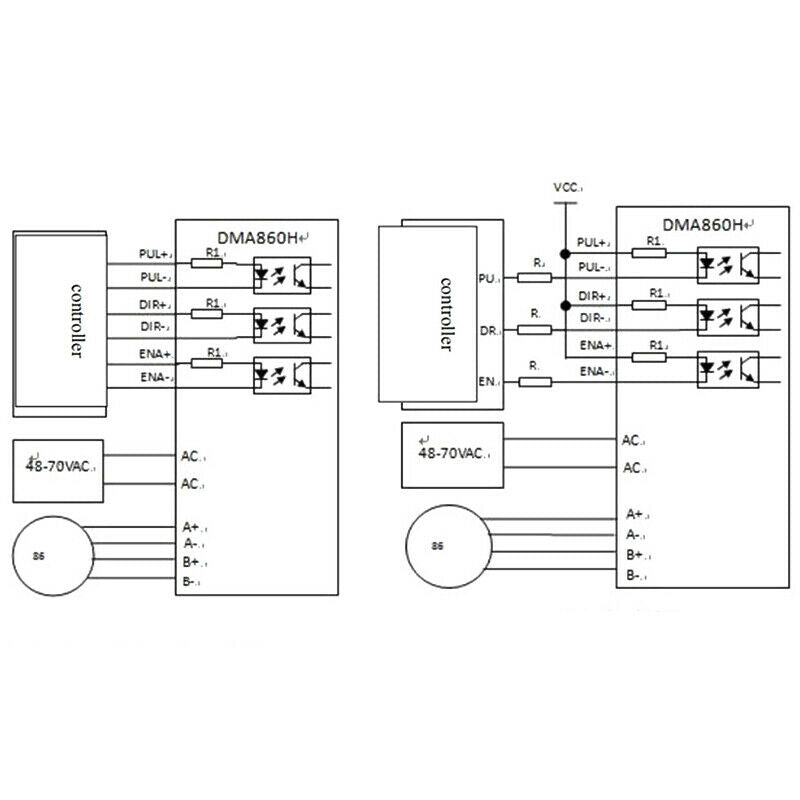 DMA860H Step Driver 2 Phase DSP Microstep Driver for Nema 34 Nema 42 AC24-80V S4