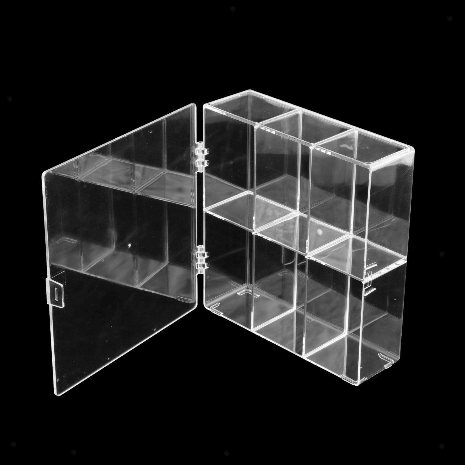 Acrylic Display Rack 6-Compartment Acrylic Assemble Stand Stackable Protector