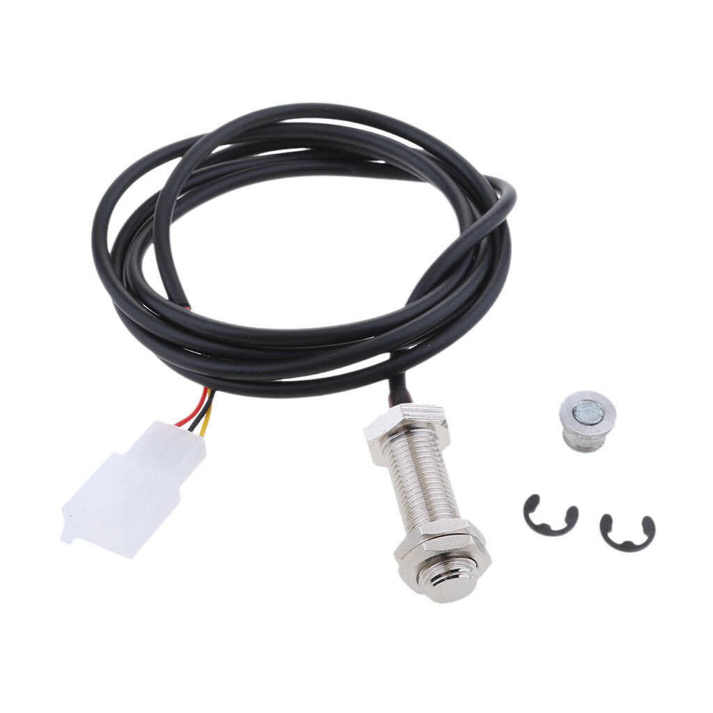 Repalcement Digital Odometer Sensor Cable w/ 3 Magnet for Motor Speedometer