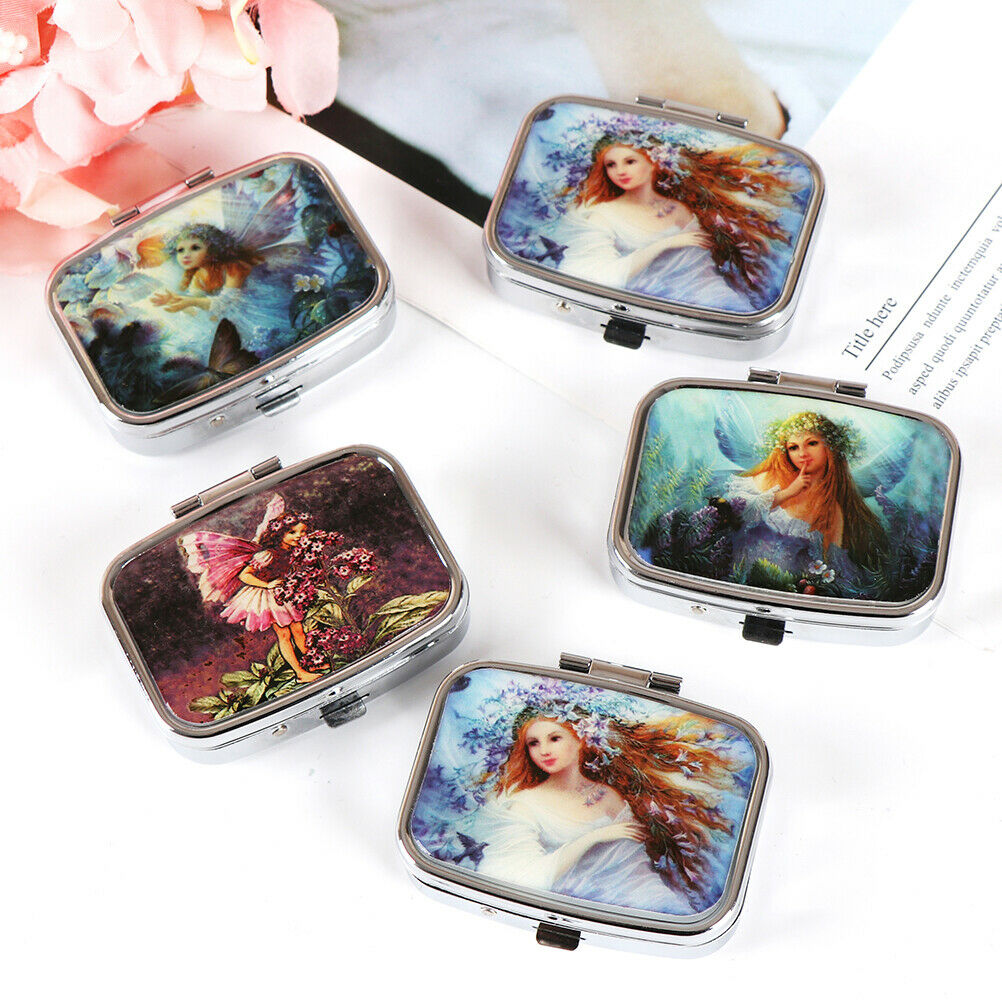 Portable Pocket Metal Pill Box Medicine Storage Container Holder Organize.l8