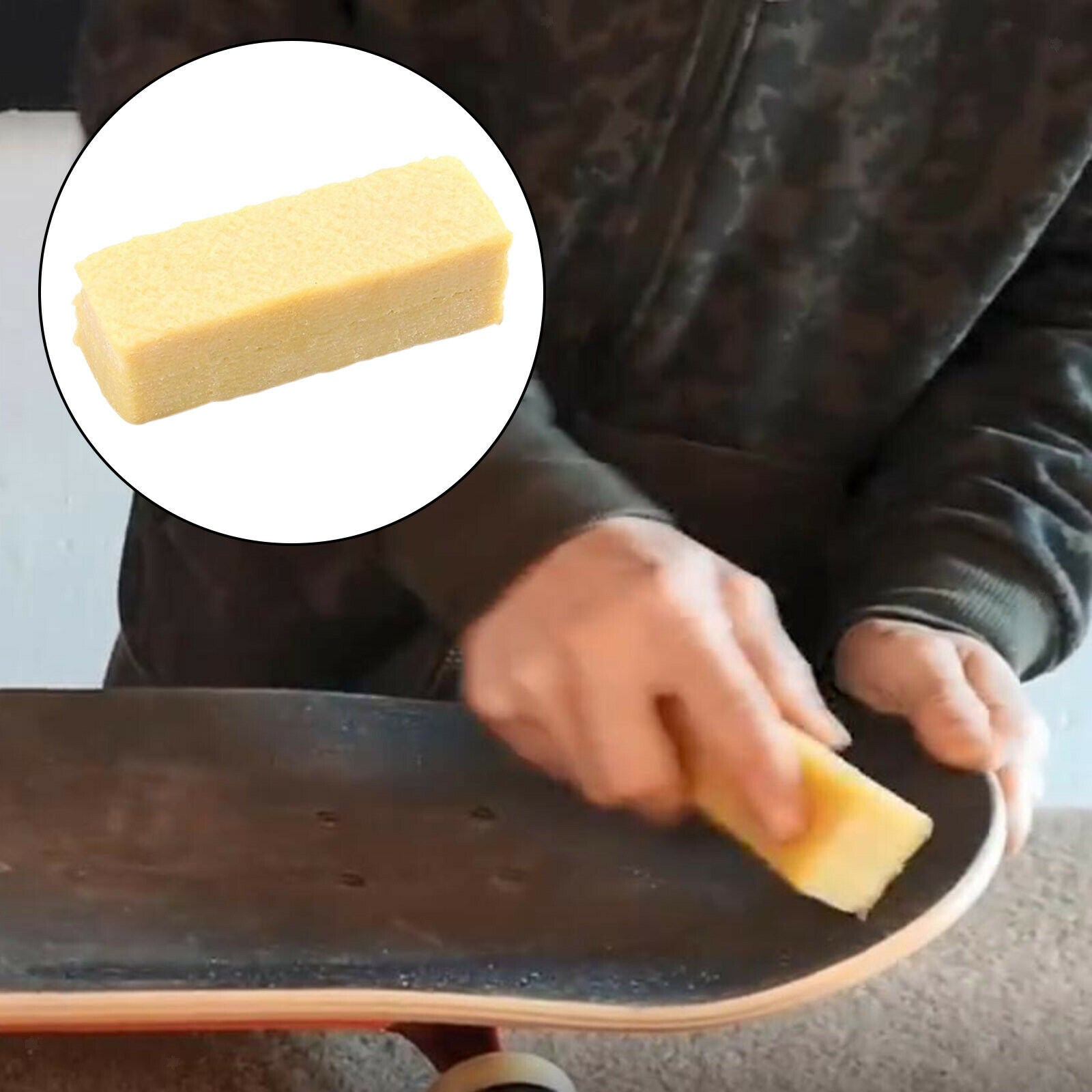 Rubber Skateboard Eraser Dirt Debris Remover Sandpaper Rough Tape Gummy Cube