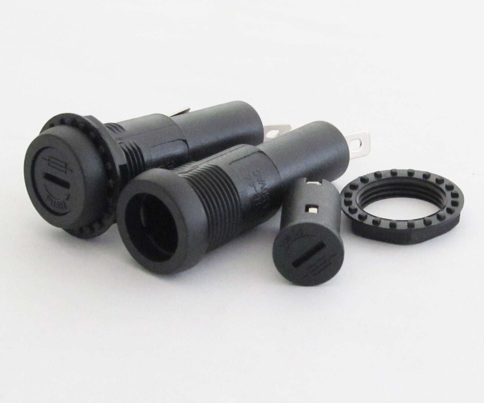 2pcs Black Color Fuse Holder R3-44 15A 250V Fuse Holder for 6x30mm Fuse