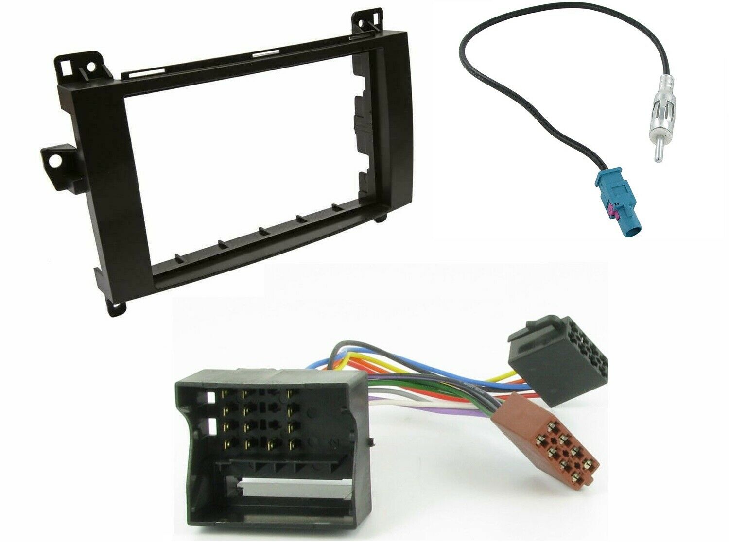 CT24MB16 CD RADIO STEREO DOUBLE DIN KIT FACIA FASCIA SURROUND FITS MERCEDES VW