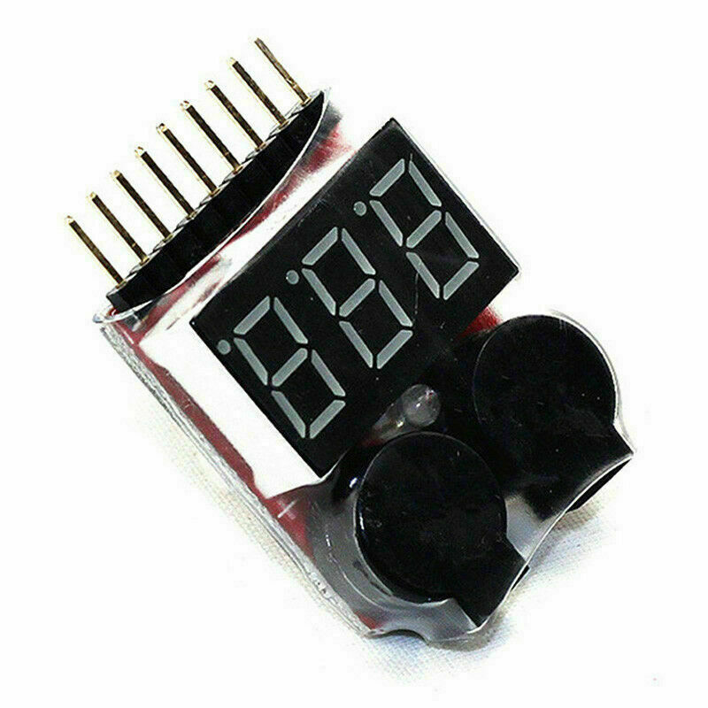 RC Lipo Battery Low Voltage Alarm 1S-8S Buzzer Indicator E2P6 M5B2 Tester Y1V9