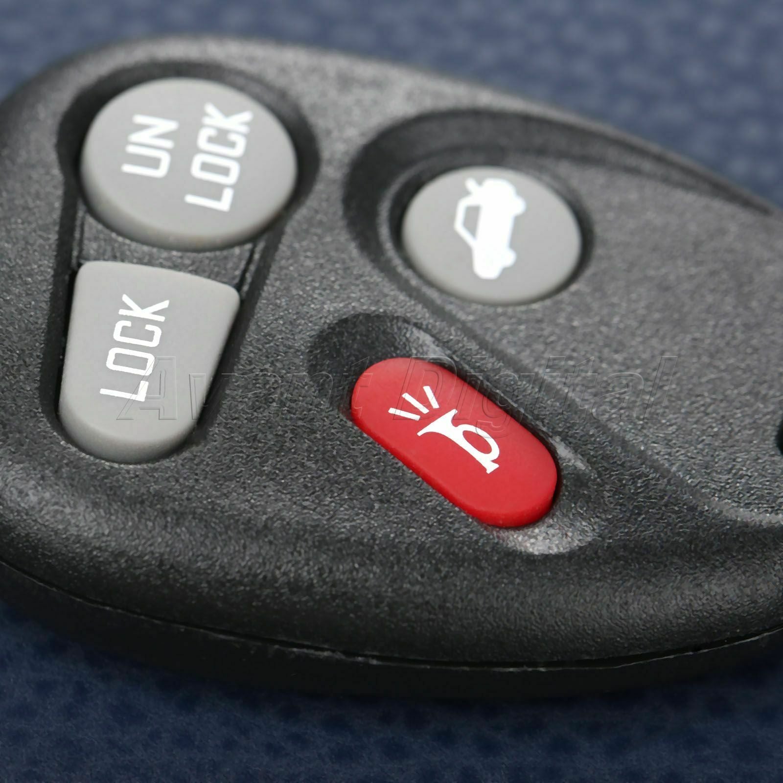 Car Keyless Entry Shell for Buick Chevrolet Replacement Remote Key Fob with Pad