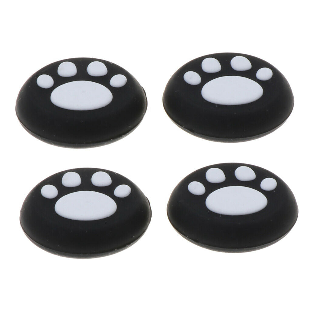 4 Pack White Cat Claws Shape Stick Caps Cover Game Accs for PSV1000 2000