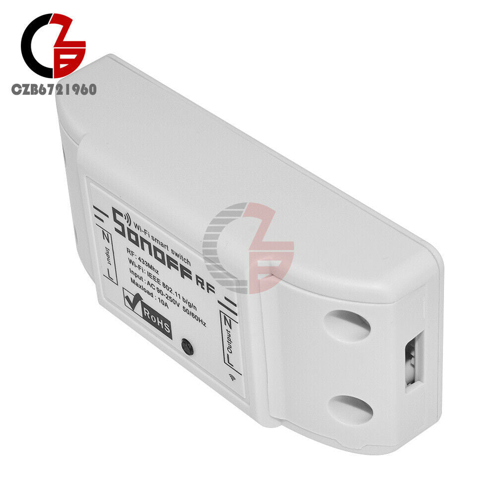 433MHz Sonoff RF Remote Control WiFi Smart Switch Wireless Module IOT Smart Home