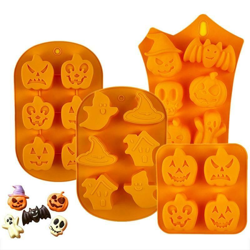 4 PCS Chocolate Mold Non-stick Baking Utensils Pumpkin Personality Modeling Mold