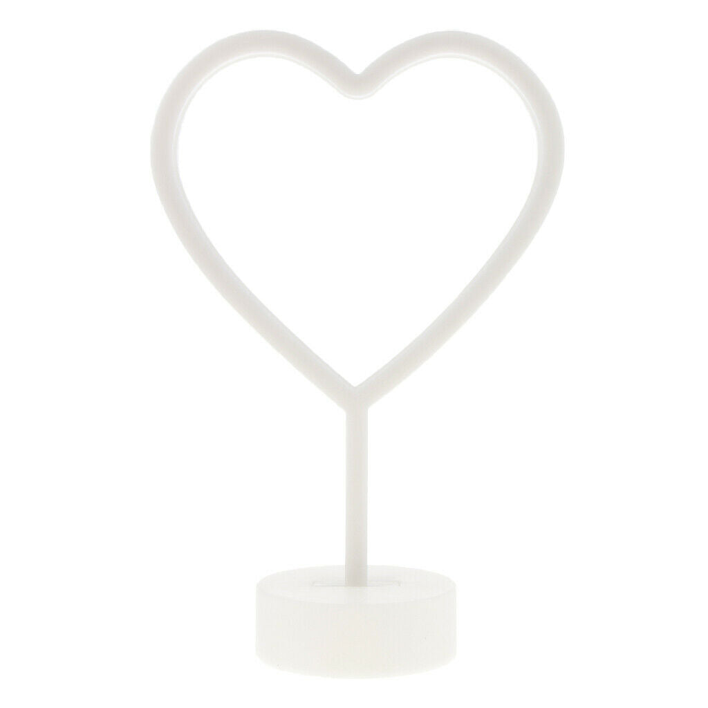 Heart Love LED Night Light Desk Light Lamp with Holder Kids Room Party Decor