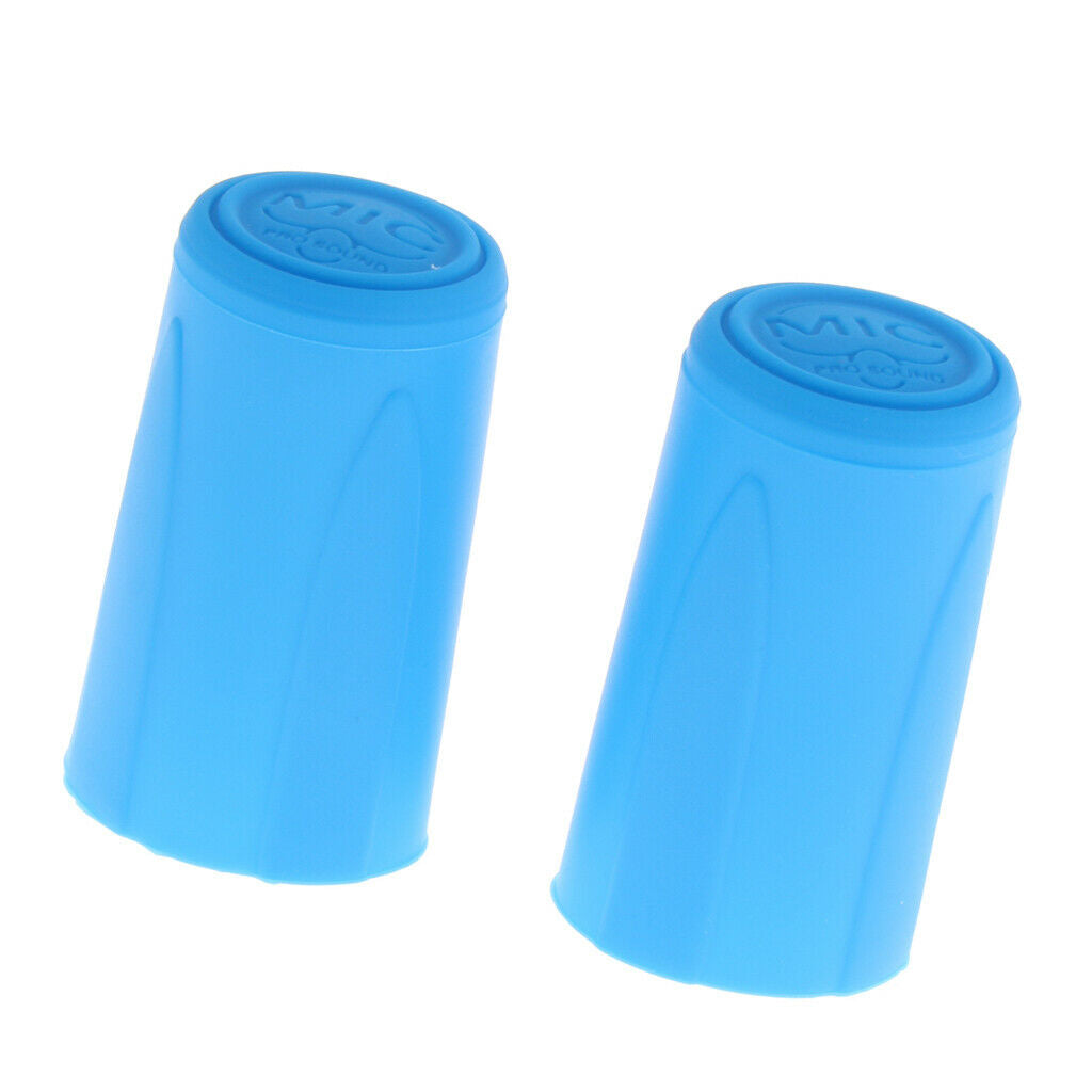 2 Pieces Microphone Battery   End Cover Slip Holder for Mic Parts Blue