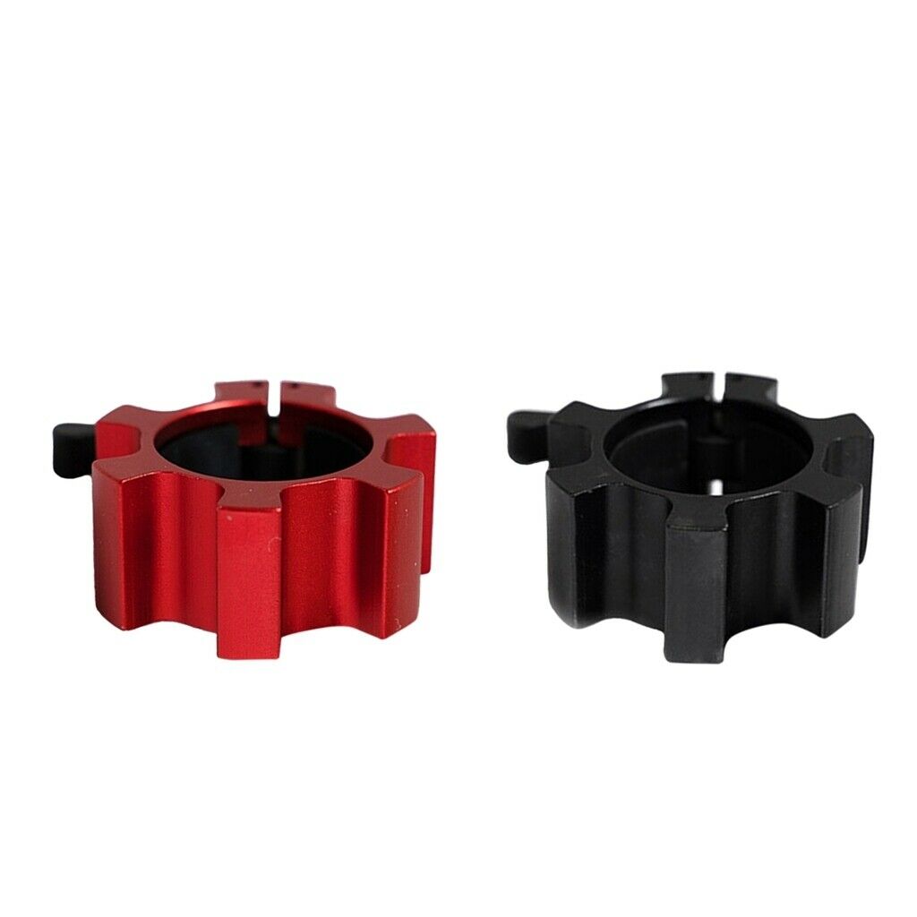 2x Solid Barbell Collars 2'' Olympic Gym Dumbbell