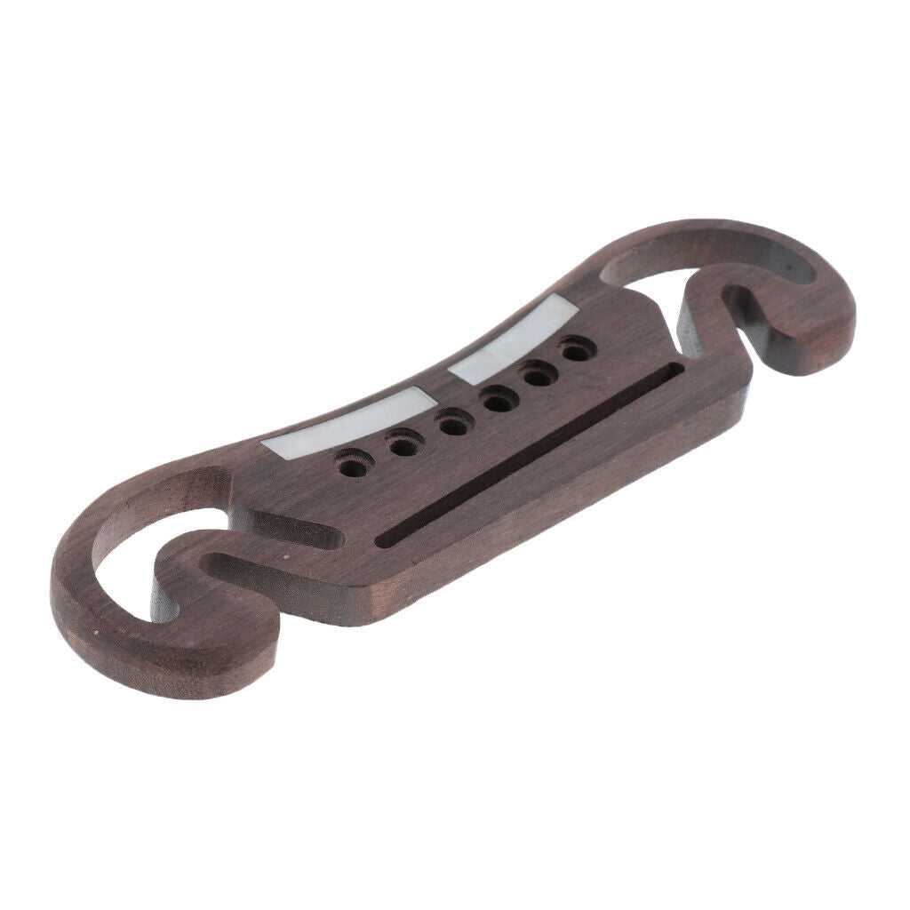 Rosewood Bridge Saddle Rosewood Durable DIY Guitar Replacement Accessories