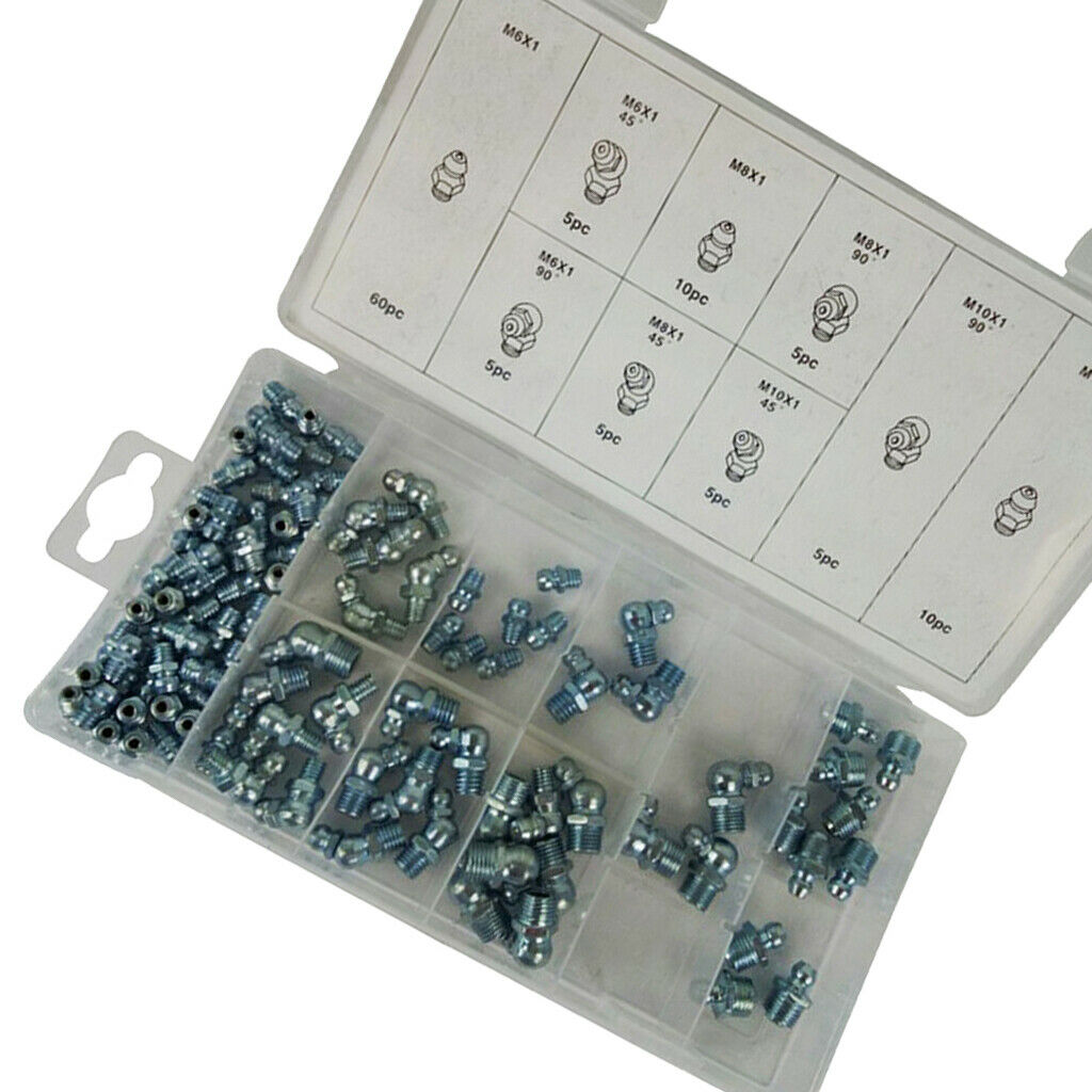 110tlg Grease Nipple Assortment Conical Grease Nipple, M6 M8 And M10