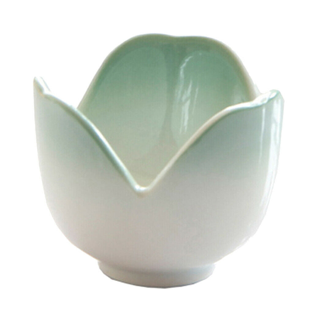 1 Pc Creative Colored Flower Shaped Egg Holder Ceramic Boiled Egg Cup Stands