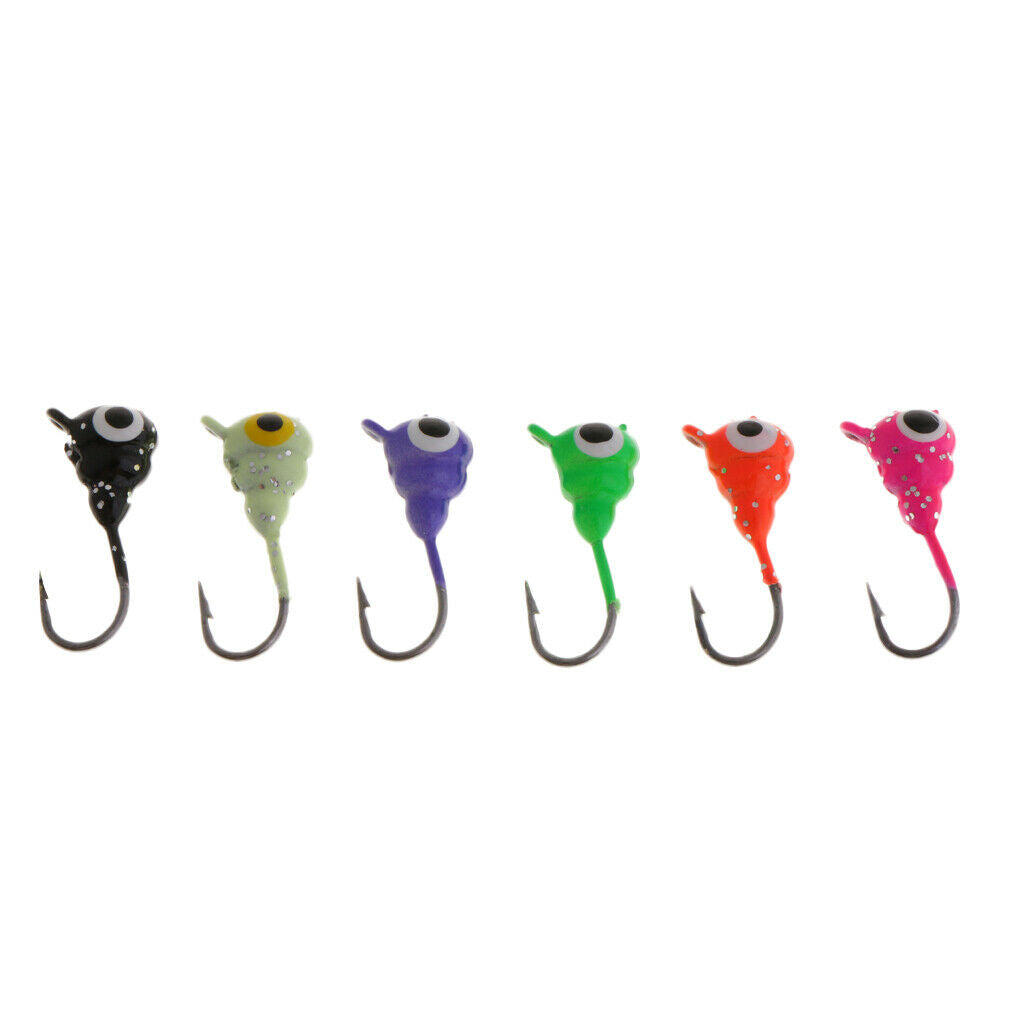 Prettyia   6Pcs   Ice   Fishing   Jigs   Slams   Bluegill   Crappie   Perch