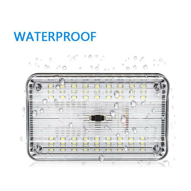 DC12V White 36 LED Roof Reading Lamp Ceiling Interior RV Trunk Light With Switch