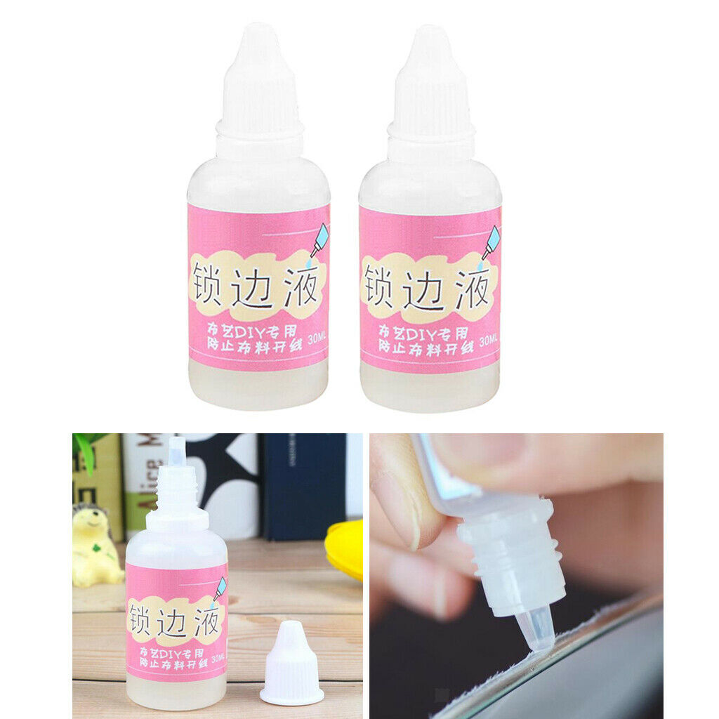 2pcs Fray Check Liquid Seam Sealant for Quilling DIY Scrapbooking Paper 30ml