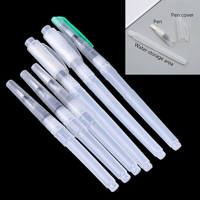 6pcs Refillable Paint Brush Color Pen For Painting Calligraph Drawing Art Sup Qx