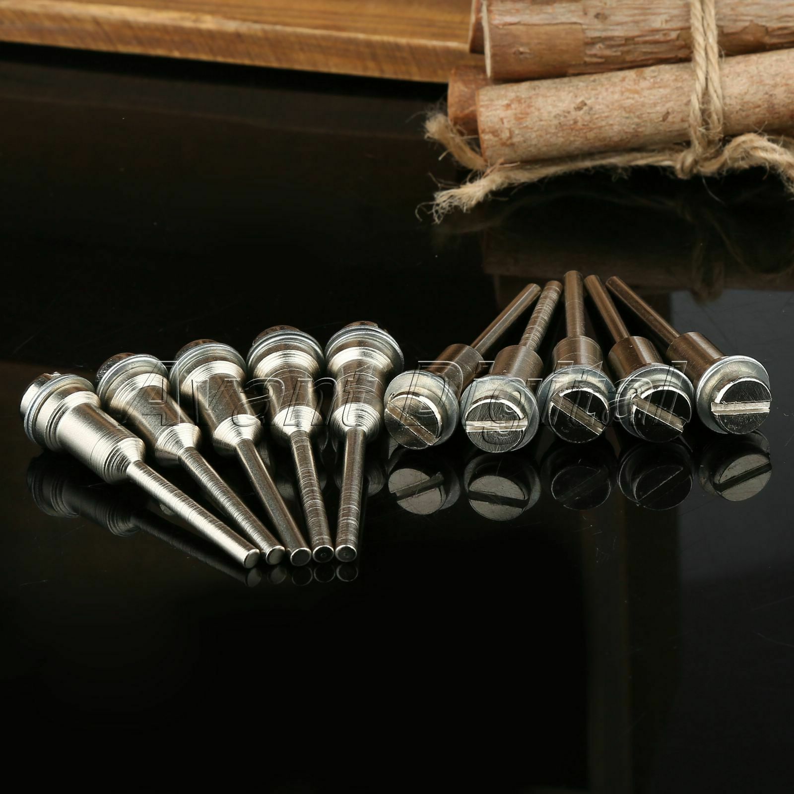 10pcs Shank Screw Mandrel HSS Cutting Arbor for Cut-Off Wheel Rotary Tool