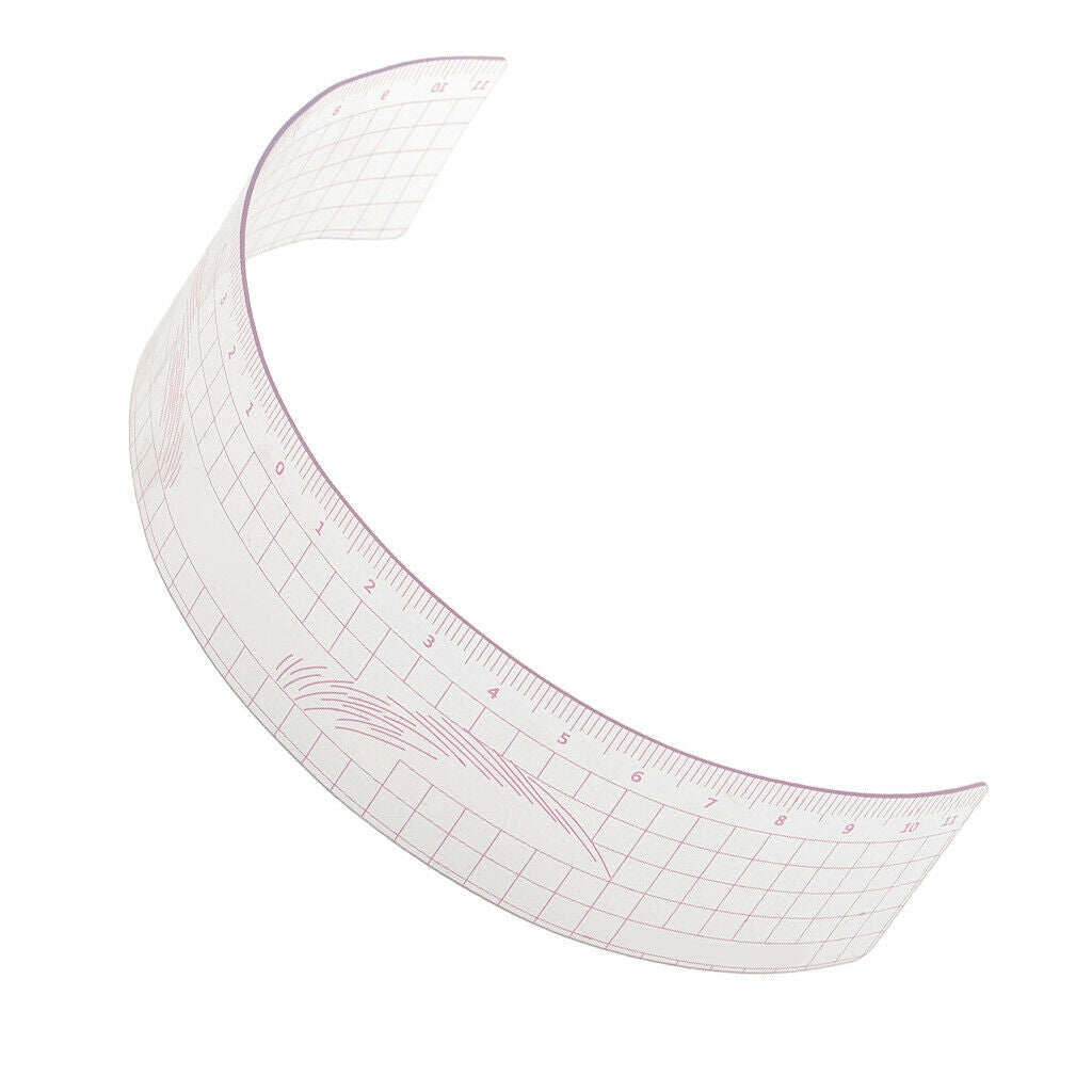 3pcs Reusable Plastic Permanent Makeup Eyebrow Grooming Stencil Microblading