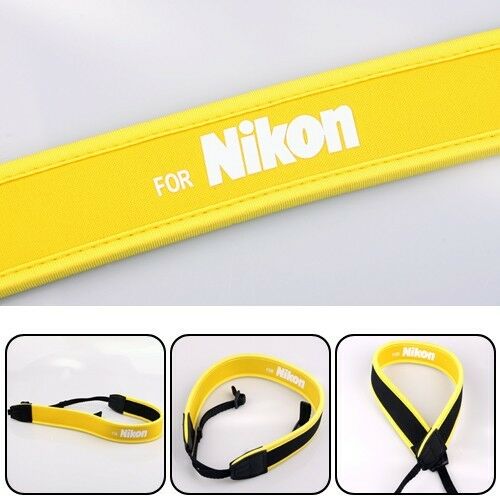 Neoprene Neck Strap for All Nikon Canon Sony Fuji Pentax Digital SLR DSLR Camera