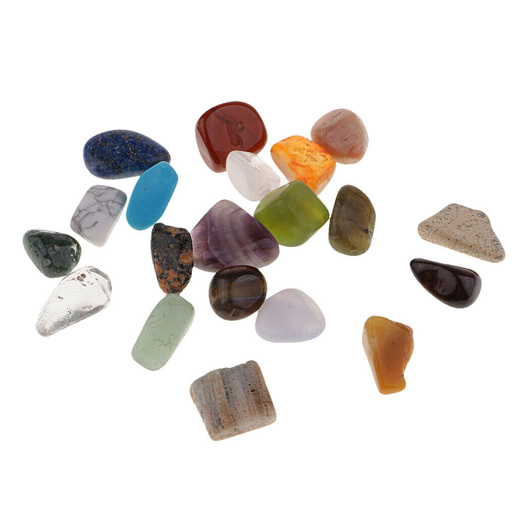 20pc/set Natural Minerals Specimen Ore for Children Kids Classroom Teaching