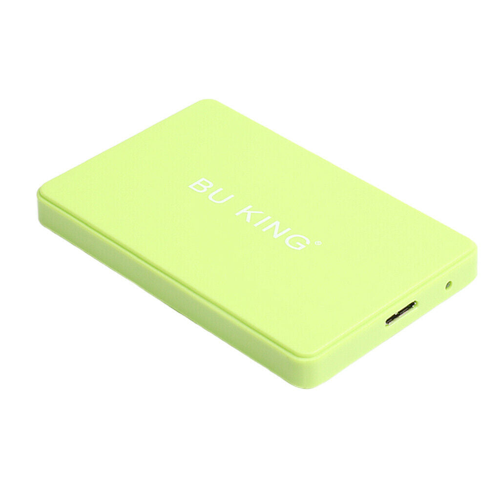 2.5'' 250G External Hard Disk Drive USB 3.0 Data Transfer HDD Box Case Green