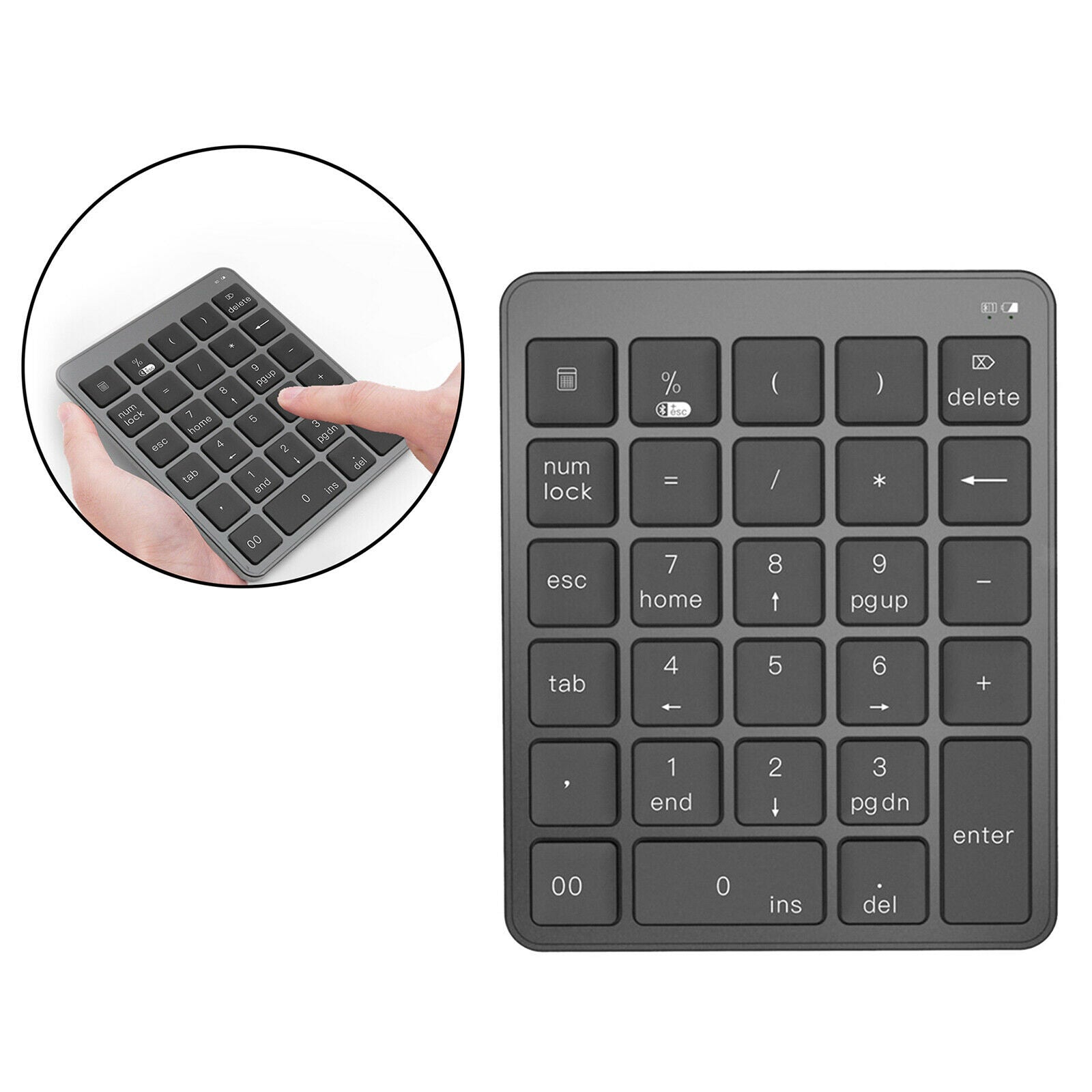 Portable 28-Key Numeric Keypad Financial Accounting Data Entry For Laptop PC