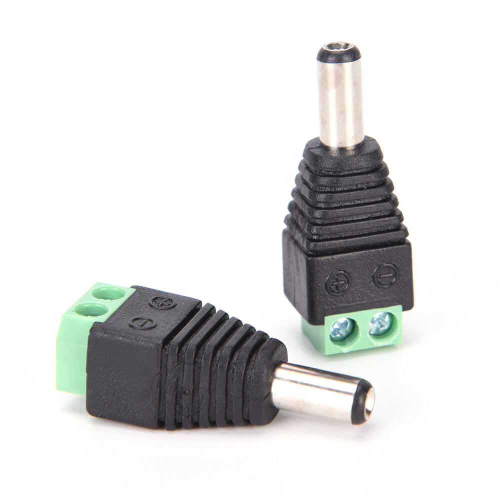 1Pairs Male Female 2.1x5.5mm DC Power Plug Jack Adapter Connector for CCT.l8