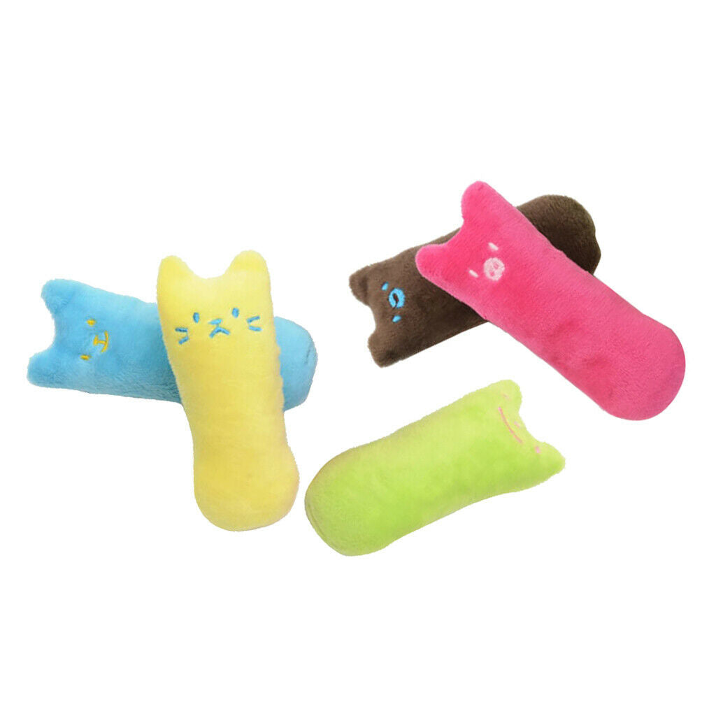 5 Pcs Cat Catnip Toys 5 Pack for Cat Playing Chewing Teeth Cleaning Pet Catnip