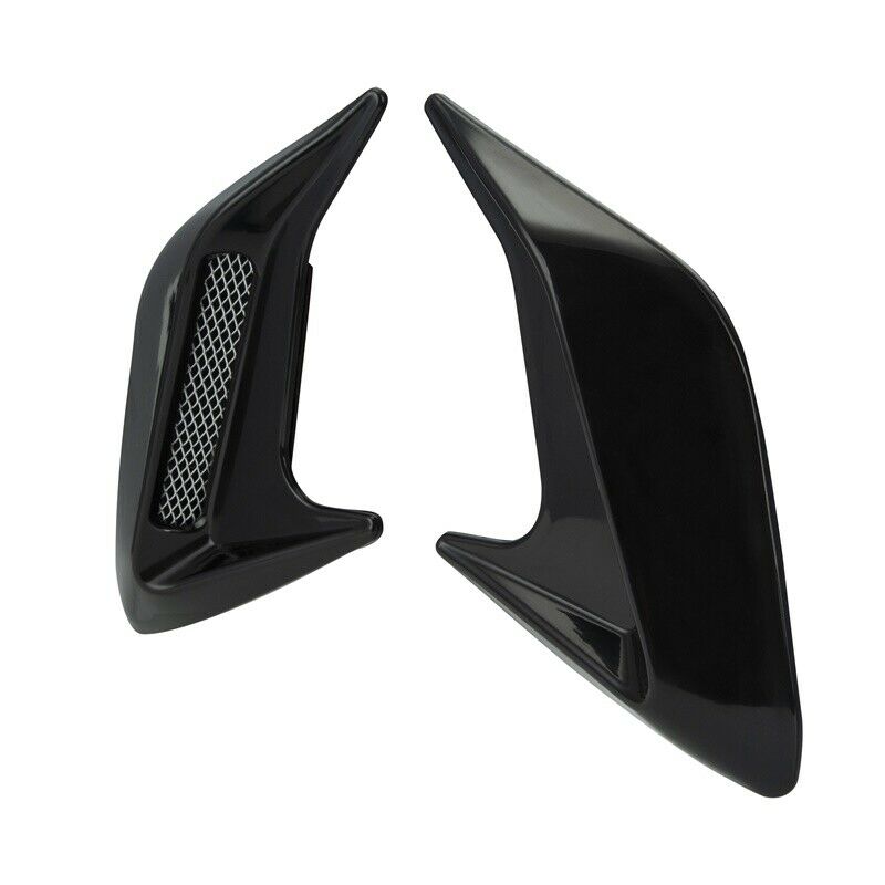 2pcs Car Bonnet Air Intake Flow Side Fender Side Vent Hood Scoop Cover Grilles