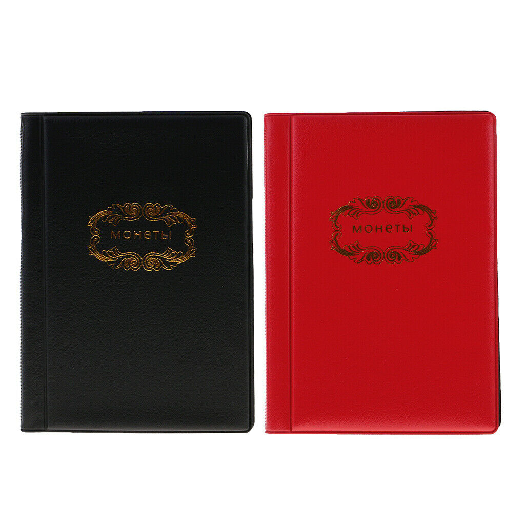 2pcs 120 Holders for Penny Money Pocket Storage Coins Album Book Collection