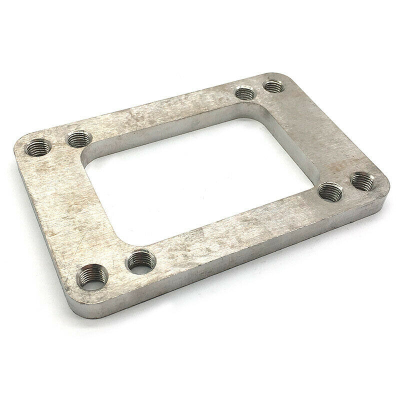 Turbo Manifold Flange SS Steel adapter T6 to T4 undivided Exhaust 8 Holes 3/8"