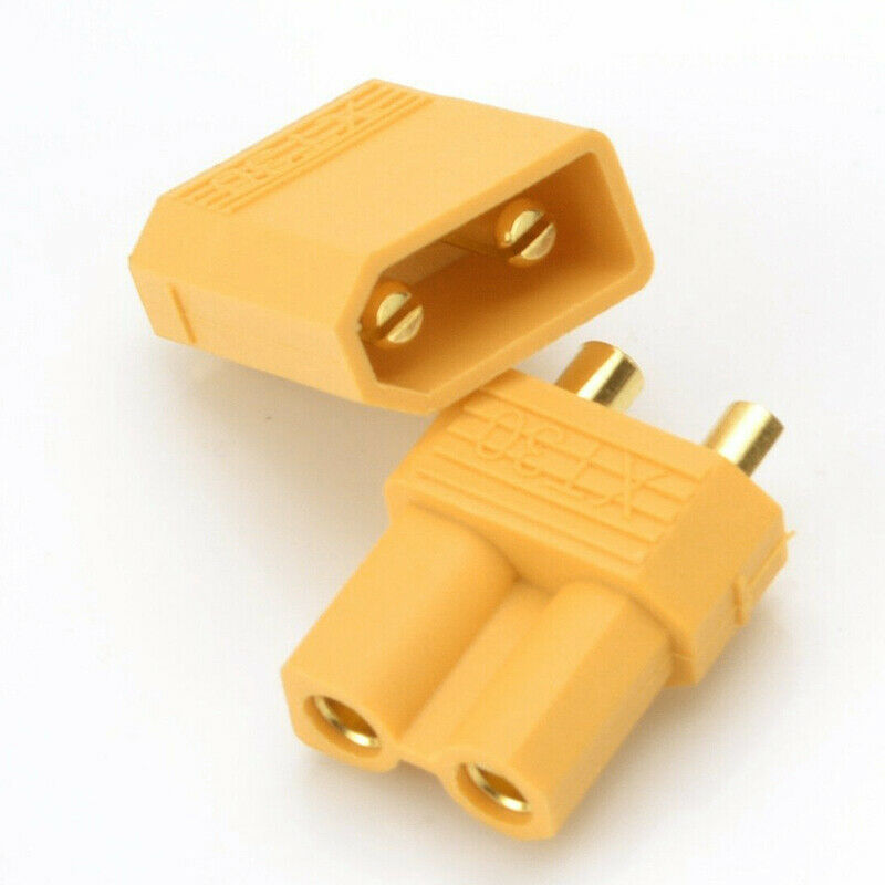 10 pair XT30 Male Plug Connector Adapter + Shrink Tube Upgrade For RC FPV Lipo