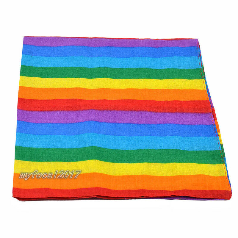 Women Rainbow Turban Twist Knot Head Wrap Headband Cotton Fashion Hair Accessory