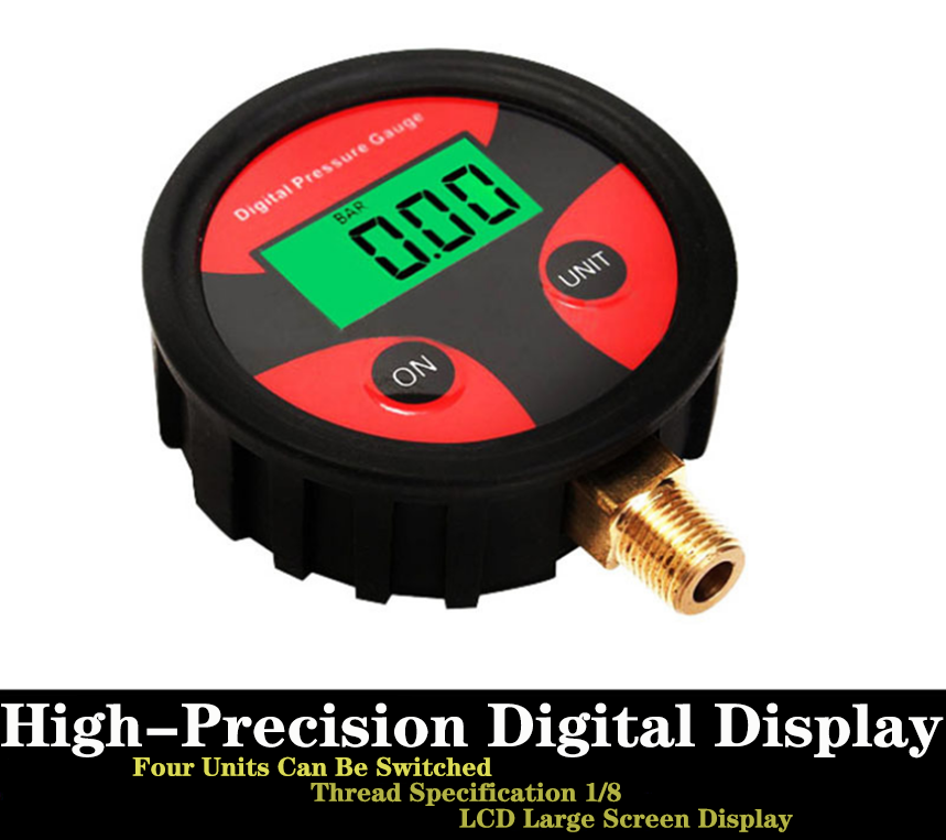 Digital Display Meter For Air Pump Manometer Tire Pressure Gun 58*22 1PC