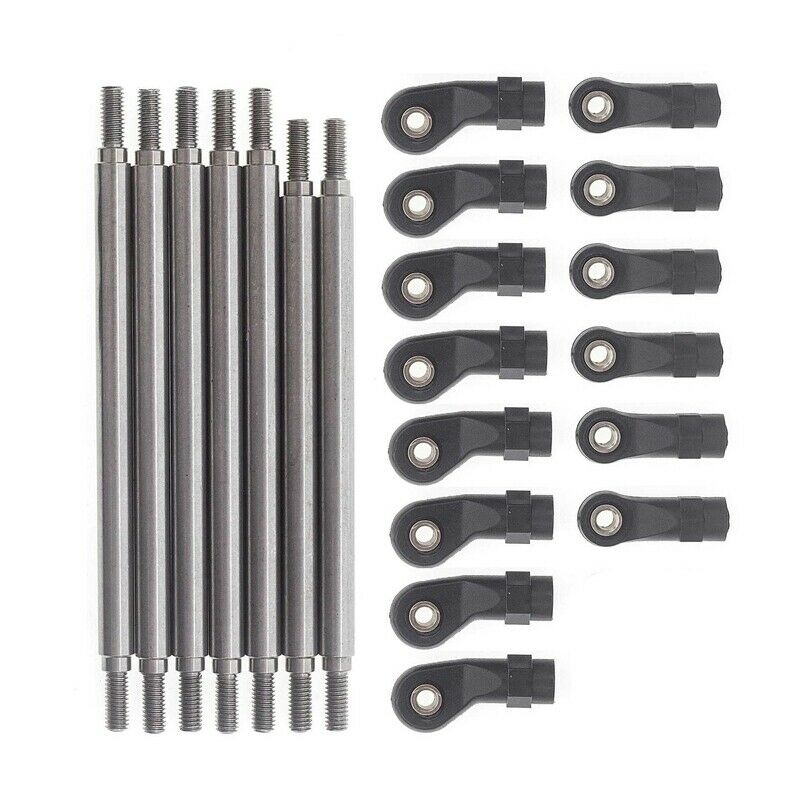 6MM Stainless Steel Metal M4 Link Rod Linkage Kit for Redcat GEN8 1/10 RC ClerZ6