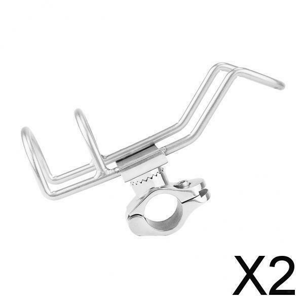 2X Fishing Rod Holder Support Boat Pole Stand Fish Bracket Stainless HEAVY DUTY
