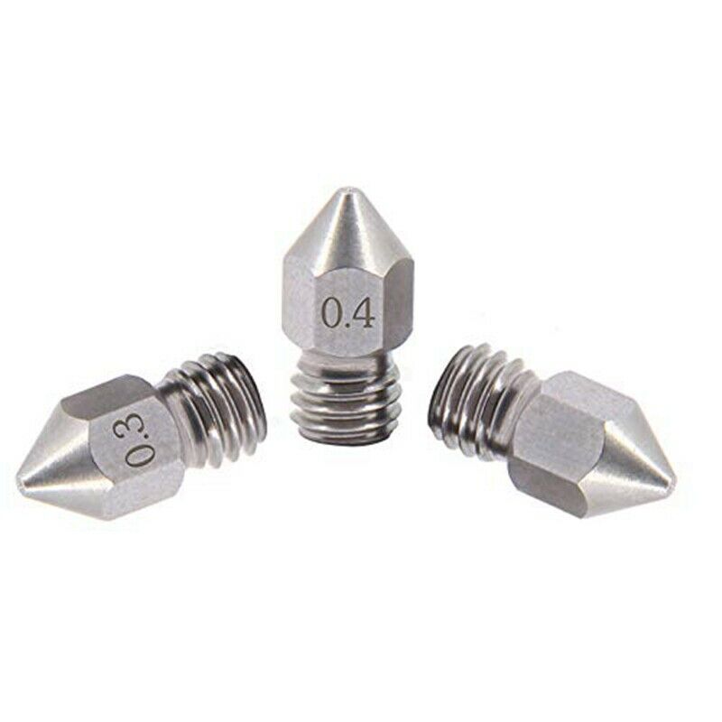 18PCS MK8 Nozzle M6 Threaded Stainless Steel for 1.75mm Filament Creality CR-1X2