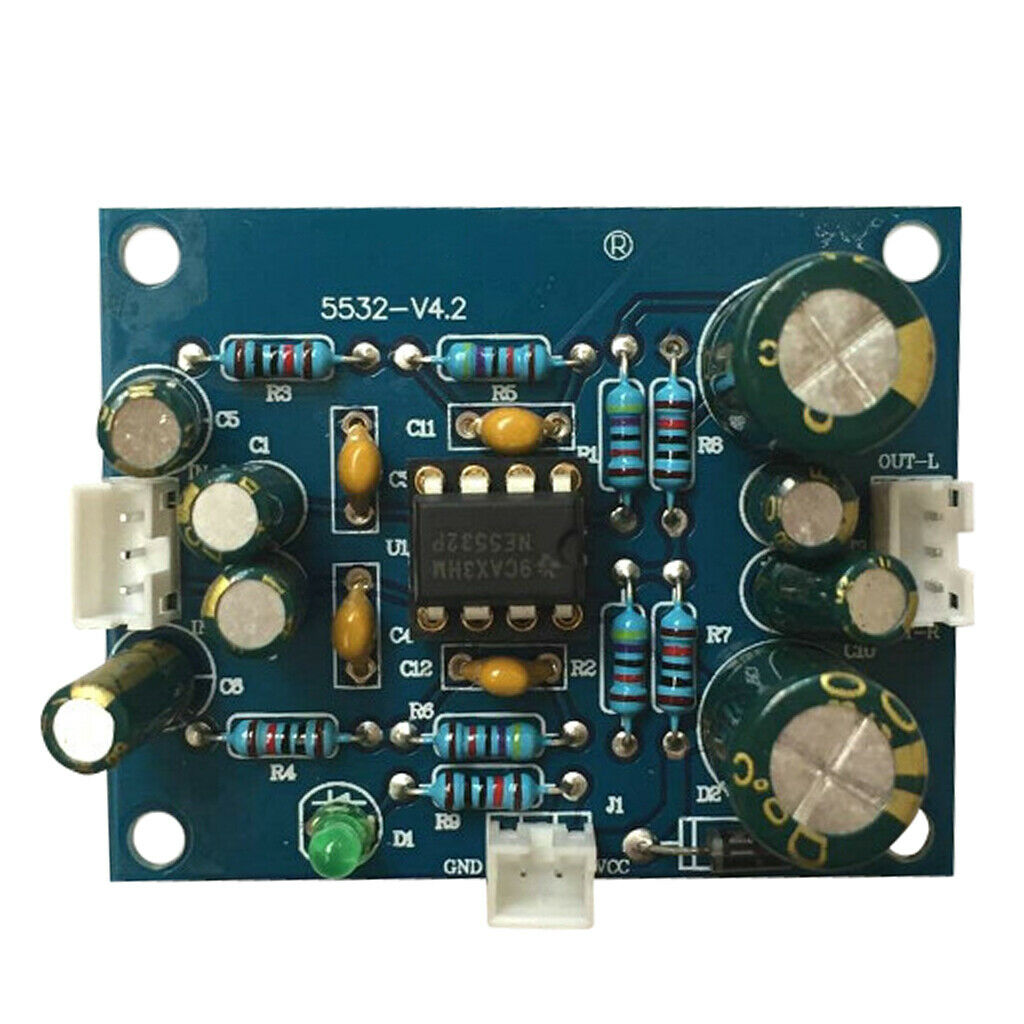 Digital Power pre-amplifier Board Stereo 5532 Double Panel Pre-amp 12V-35V