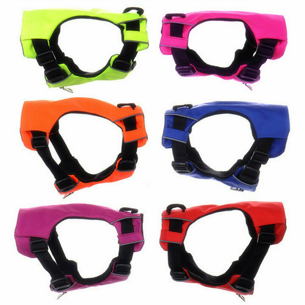 Dog Harness Soft Pad Vest Chest Strap Pet Training Walking Collar S Orange