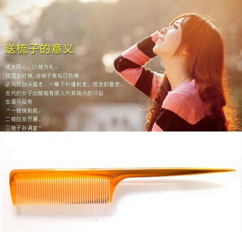 Professional Pin Tail Hair Comb Edge Trimmer Beauty Tool Plastic Salon Brush 1Pc